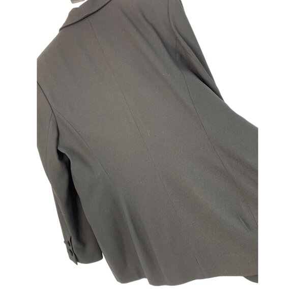 Kasper A.S.L. Petite Women's Black Blazer 12P Double-Breasted 7200 Tux - Picture 7 of 10